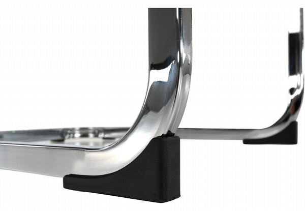 KONDELA Scaun dining, negru / crom, VATENA