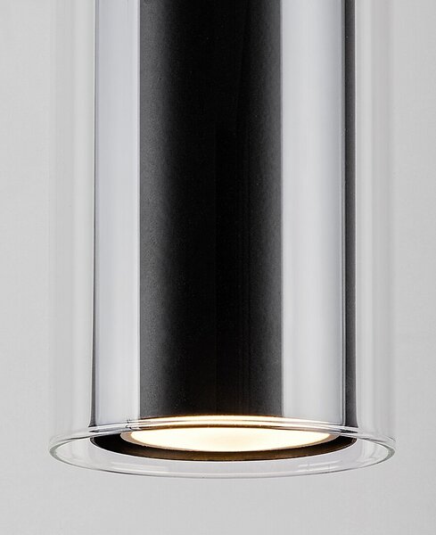 Rabalux Kalevi lampă suspendată 1x50 W negru-transparent 72047