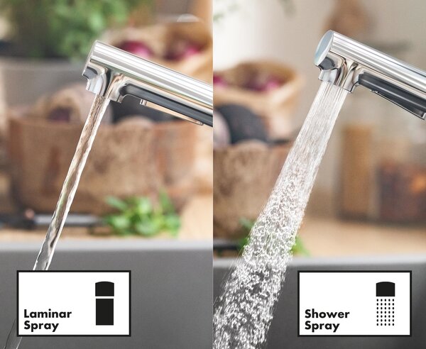 Hansgrohe Zesis M33 baterie bucătărie pe picior crom 74822000