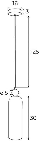 MaxLight Campanila lampă suspendată 1x40 W alamă-șampanie P0510
