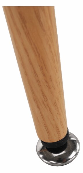 KONDELA Masă de bar, negru/stejar, diametru 60 cm, IMAM