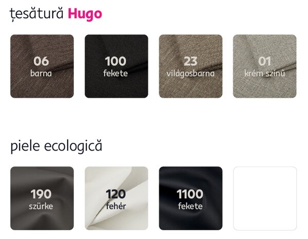 KONDELA Canapea, piele ecologică alba+gri/material textil gri, KARDYN