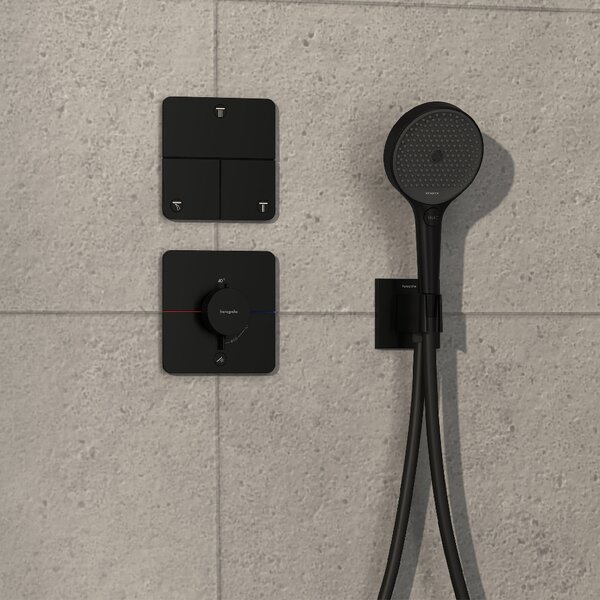 Hansgrohe ShowerSelect Comfort Q baterie de duș ascuns cu termostat negru 15589670