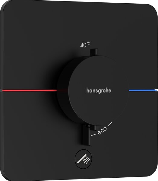Hansgrohe ShowerSelect Comfort Q baterie de duș ascuns cu termostat negru 15589670