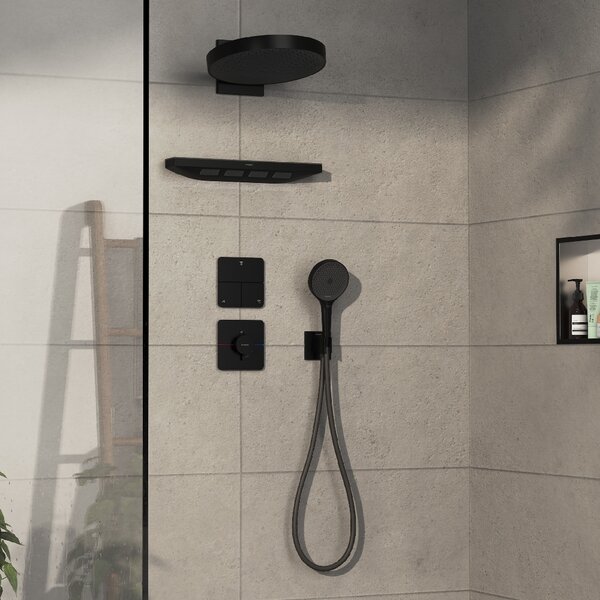 Hansgrohe ShowerSelect Comfort Q baterie de duș ascuns cu termostat negru 15588670
