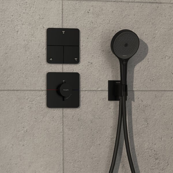 Hansgrohe ShowerSelect Comfort Q baterie de duș ascuns cu termostat negru 15588670