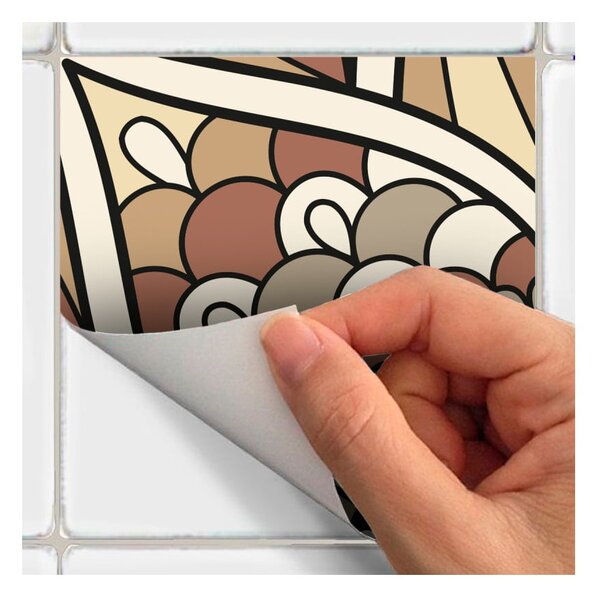 Set 24 autocolante de perete Ambiance Wall Tiles Piura, 10 x 10 cm