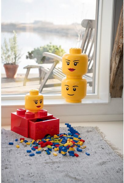 Cutie depozitare LEGO® Silly L, galben