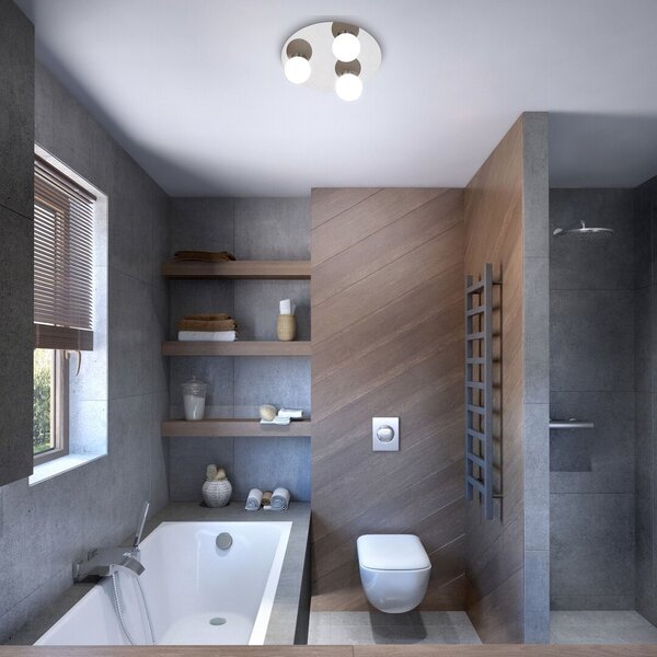 Rabalux Becca lampă de tavan 3x28 W alb-crom 2113
