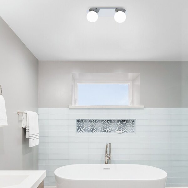 Rabalux Becca lampă de tavan 2x28 W alb-crom 2111