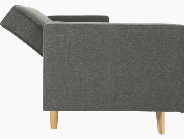 KONDELA Canapea extensibilă, material gri, OTISA