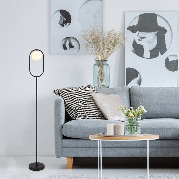 Rabalux Ghita lampă de podea 1x20 W alb-negru 74029
