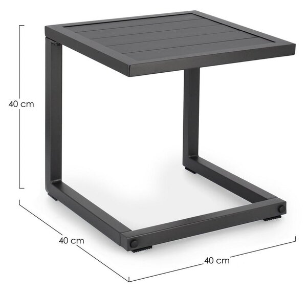 Măsuță de grădină din aluminiu 40x40 cm Hilde – Bizzotto