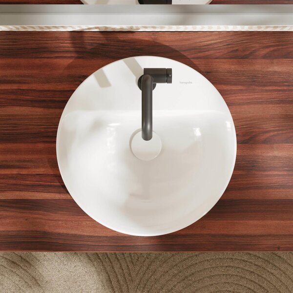 Hansgrohe Xuniva S lavoar 45x45 cm rotund încastrat alb luciu 60159450