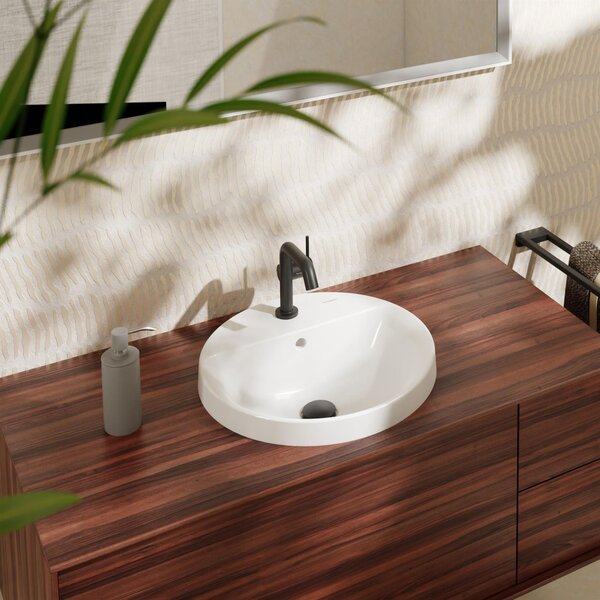 Hansgrohe Xuniva S lavoar 45x45 cm rotund încastrat alb luciu 60159450