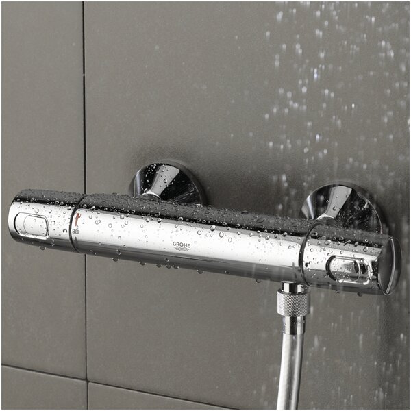 Grohe Precision baterie de duș perete cu termostat crom 34229002