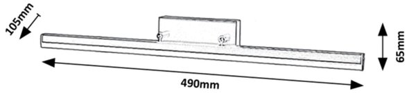 Rabalux Evan lampă de perete 1x12 W alb-negru 2166