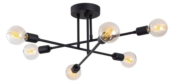 Plafonieră Opviq lights Flower, negru