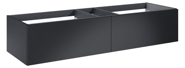 Elita Look Slim dulap 160x44.9x31.8 cm sub chiuveta pe perete negru RE081604027160