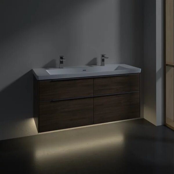 Villeroy & Boch Subway 3.0 dulap 127.2x47.8x57.6 cm sub chiuveta pe perete C602L0VH