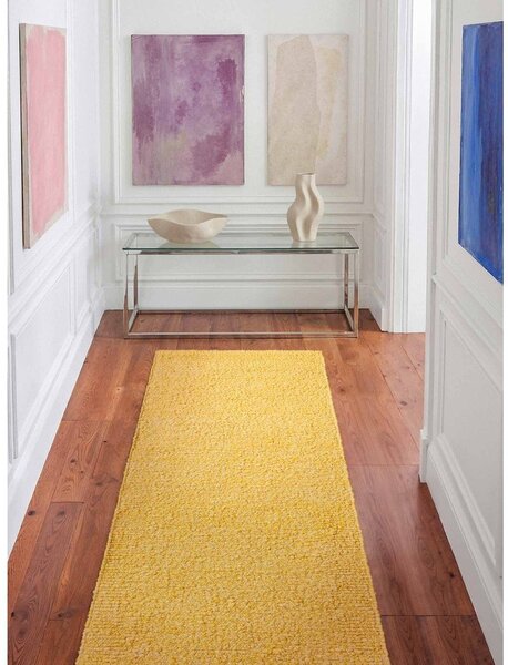Covor tip traversă galben țesut manual din material bouclé 80x200 cm Notting Hill Portobello – Ted Baker