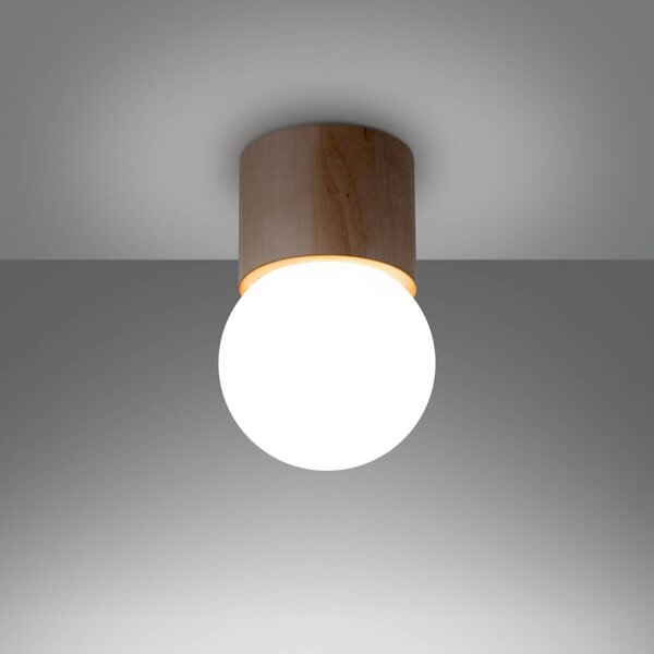 Sollux Lighting Boomo lampă de tavan 1x8 W lemn SL.1190