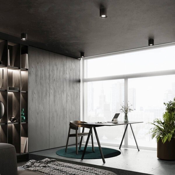 Sollux Lighting Mika lampă de tavan 1x10 W negru SL.1281
