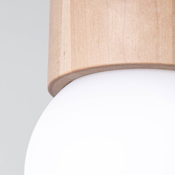 Sollux Lighting Boomo lampă de tavan 1x8 W lemn SL.1190
