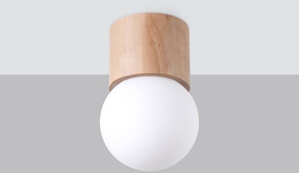 Sollux Lighting Boomo lampă de tavan 1x8 W lemn SL.1190