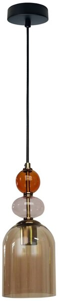 Light Prestige Tropea lampă suspendată 1x15 W chihlimbar LP-2004/1PMAM