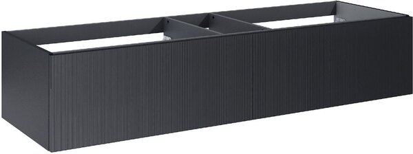 Elita Soho Slim dulap 160x45.3x31.8 cm sub chiuveta pe perete negru RE081604047160
