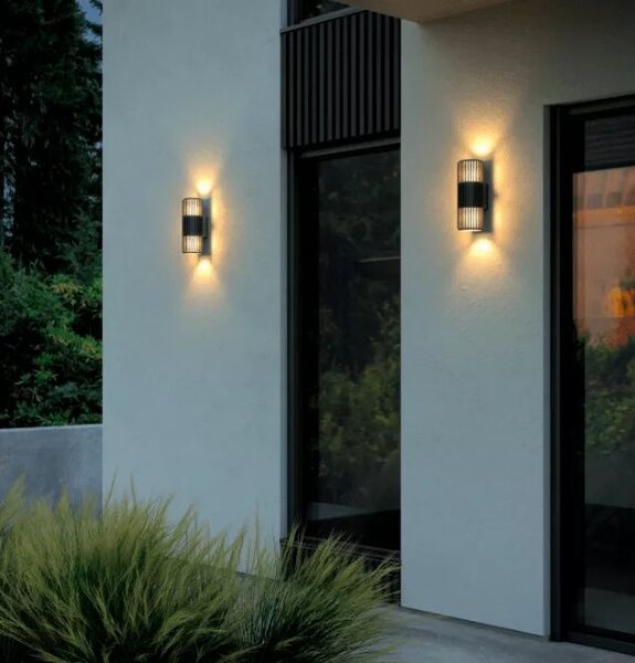 Nordlux Aludra aplica exterior 2x15 W negru 2418121203