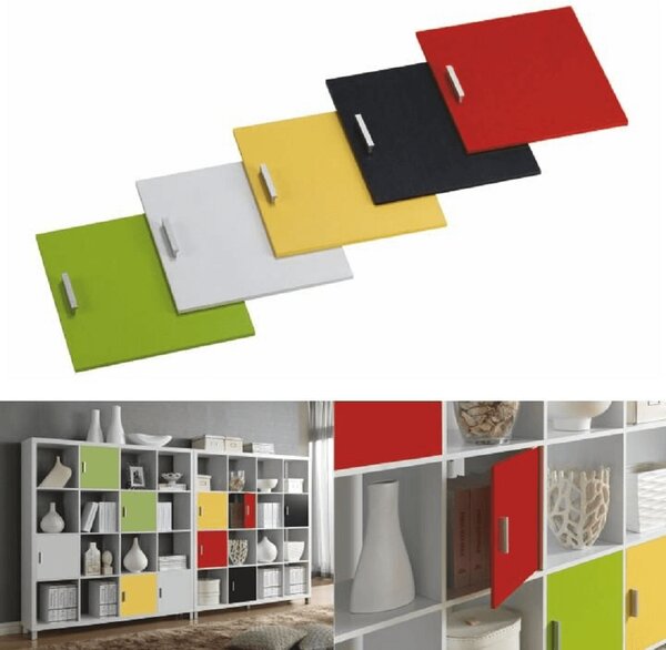 KONDELA Dulap biblioraft, alb, TOFI 5 NEW