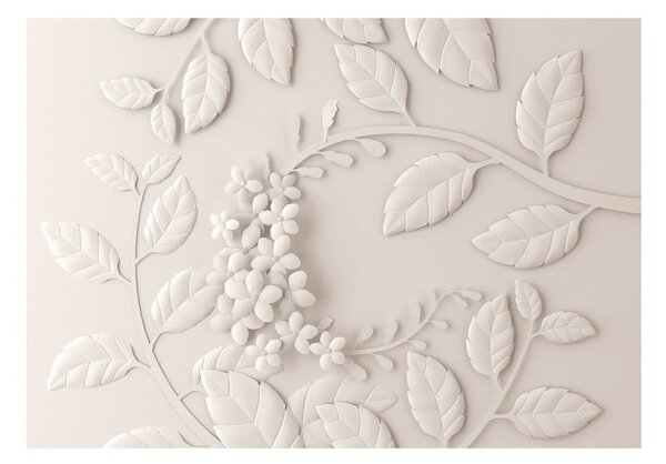 Tapet în format mare Artgeist Cream Paper Flowers, 400 x 280 cm