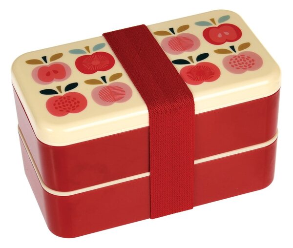 Cutie pentru prânz 2 buc./cu tacâmuri Vintage Apple – Rex London