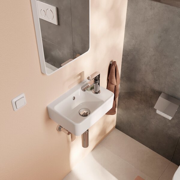 Hansgrohe Xanuia Q lavoar 36x25 cm dreptunghiular clasică alb luciu 60129450