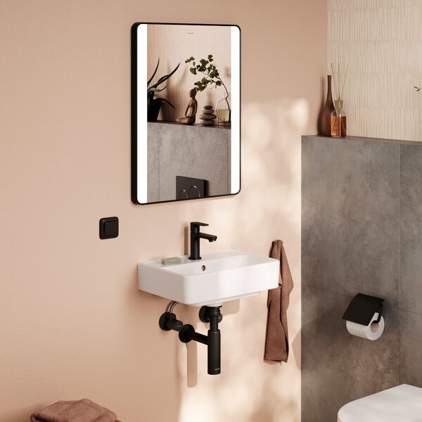 Hansgrohe Xanuia Q lavoar 45x34 cm dreptunghiular clasică alb luciu 60130450