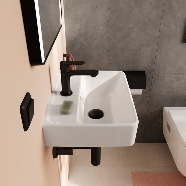 Hansgrohe Xanuia Q lavoar 45x34 cm dreptunghiular clasică alb luciu 60130450