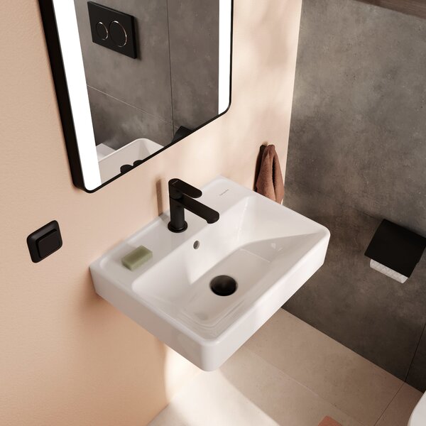 Hansgrohe Xanuia Q lavoar 50x39 cm dreptunghiular clasică alb luciu 60131450