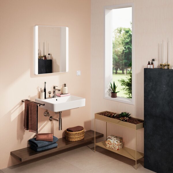 Hansgrohe Xanuia Q lavoar 55x48 cm dreptunghiular clasică alb luciu 60132450
