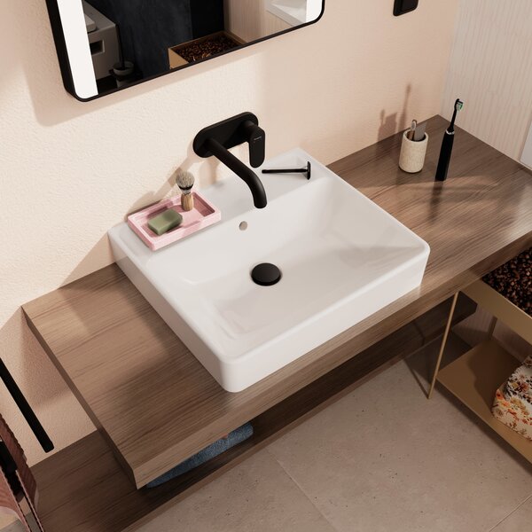 Hansgrohe Xanuia Q lavoar 55x48 cm dreptunghiular clasică-de blat alb luciu 60239450
