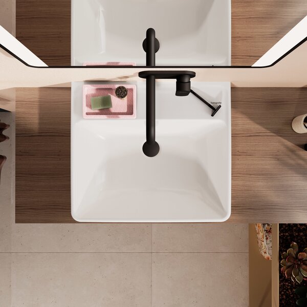 Hansgrohe Xanuia Q lavoar 55x48 cm dreptunghiular clasică-de blat alb luciu 60239450