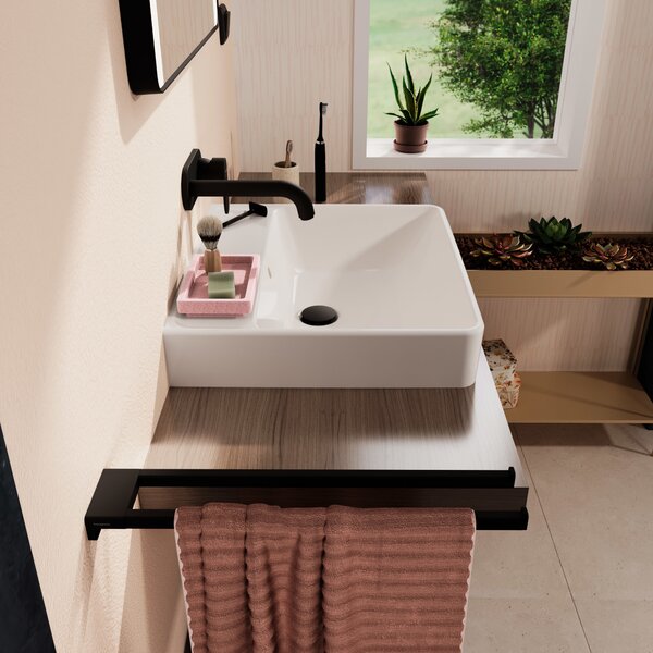 Hansgrohe Xanuia Q lavoar 55x48 cm dreptunghiular clasică-de blat alb luciu 60239450