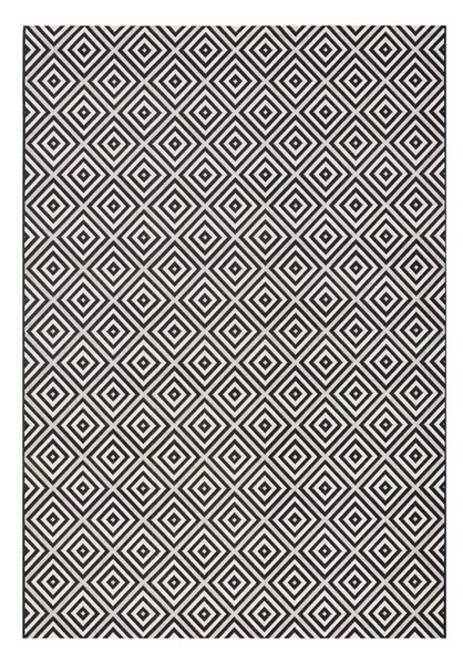 Covor de exterior NORTHRUGS Karo, 200 x 290 cm, negru-alb