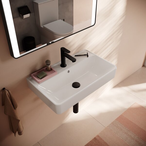 Hansgrohe Xanuia Q lavoar 65x39 cm dreptunghiular clasică alb luciu 61128450