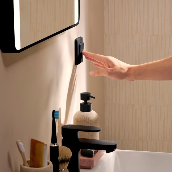 Hansgrohe Xarita Lite Q oglindă 80x70 cm dreptunghiular cu iluminare negru 54963670