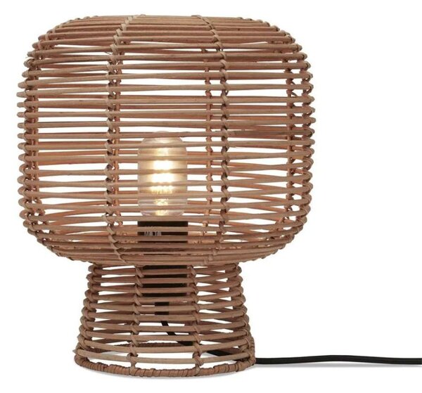 Veioza eco din bambus cu ratan Tanami h.30cm, nat