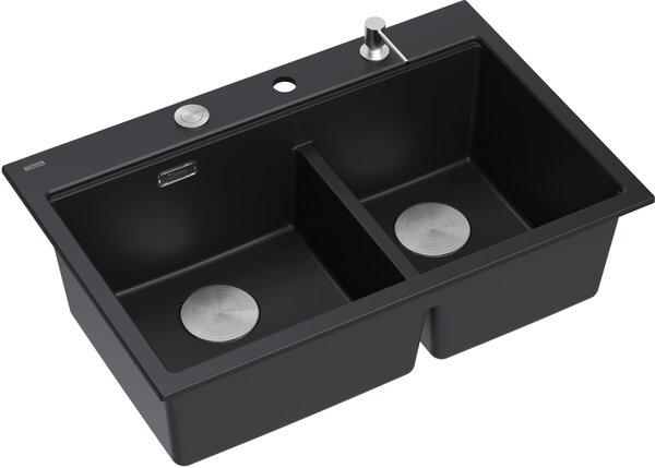 Quadron Marc 120 chiuveta graniteq 76x50 cm negru HQC7650U7_BS