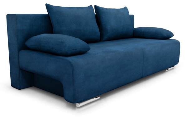 Canapea extensibilă cu spatiu depozitare Georgia Blue Turquoise