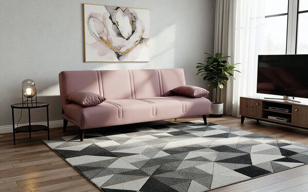 Canapea extensibila JOLIN, mecanism click-clack, Puma 15 Dusty Rose